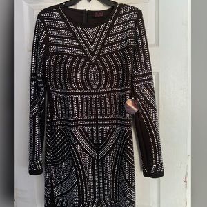 Rhinestone bodycon dress